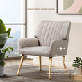 Load image into Gallery viewer, Armchair Lounge Accent Chair Upholstered Couch Seat Sofa Bedroom Seater Beige