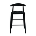 Load image into Gallery viewer, Elliot Genuine Leather Barstool - Set of 2 (Black)