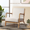 Load image into Gallery viewer, Armchair Upholstered Lounge Chair Accent Couch Sofa Bedroom Beige Wood