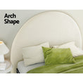Load image into Gallery viewer, Artiss Bed Head Headboard Bed Frame Queen Boucle - GREI White