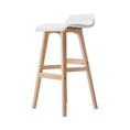 Load image into Gallery viewer, Artiss 2x Bar Stools Wooden Stool White