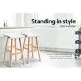Load image into Gallery viewer, Artiss 2x Bar Stools Wooden Stool White