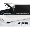 Load image into Gallery viewer, Artiss Bed Frame Queen Size LED Gas Lift White LUMI