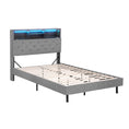 Load image into Gallery viewer, Artiss Bed Frame King Single Size LED Mattress Base Platform with Storage Shelf Hidden Storage Box Grey