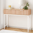 Load image into Gallery viewer, Artiss Console Table 2 Drawers 92CM