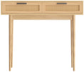 Load image into Gallery viewer, Rattan Console Table Drawer Storage Hallway Tables Drawers Desk