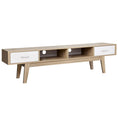 Load image into Gallery viewer, Artiss TV Cabinet Entertainment Unit 180cm Oak White Gary