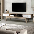 Load image into Gallery viewer, Artiss TV Cabinet Entertainment Unit 180cm Oak White Gary
