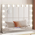Load image into Gallery viewer, Embellir Bluetooth Makeup Mirror 58x46cm Hollywood Vanity with LED Light Wall