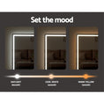 Load image into Gallery viewer, Embellir Wall Mirror 100X70CM with LED Light Bathroom Home Decor Round Rectangle