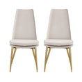 Load image into Gallery viewer, Artiss Dining Chairs Set of 2 Linen Fabric High Back Beige