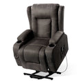 Load image into Gallery viewer, Artiss Recliner Chair Lift Assist Heated Massage Chair Velvet Rukwa