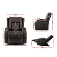Load image into Gallery viewer, Artiss Recliner Chair Lift Assist Heated Massage Chair Velvet Rukwa