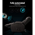 Load image into Gallery viewer, Artiss Recliner Chair Lift Assist Heated Massage Chair Velvet Rukwa