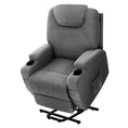 Load image into Gallery viewer, Artiss Recliner Chair Lift Assist Heated Massage Chair Velvet Milio