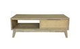 Load image into Gallery viewer, Grevillea Coffee Table 130cm Solid Acacia Timber Wood Rattan Furniture - Brown