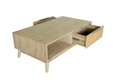 Load image into Gallery viewer, Grevillea Coffee Table 130cm Solid Acacia Timber Wood Rattan Furniture - Brown