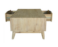 Load image into Gallery viewer, Grevillea Coffee Table 130cm Solid Acacia Timber Wood Rattan Furniture - Brown