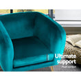 Load image into Gallery viewer, Artiss Armchair Lounge Sofa Arm Chair Accent Chairs Armchairs Couch Velvet Green