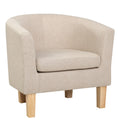 Load image into Gallery viewer, Armchair Lounge Accent Chair Upholstered Couch Sofa Bedroom Seater Beige
