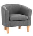 Load image into Gallery viewer, Armchair Lounge Accent Chair Upholstered Couch Sofa Bedroom Seater Grey