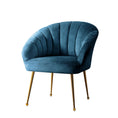 Load image into Gallery viewer, Artiss Armchair Velvet Blue Eloise