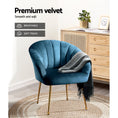 Load image into Gallery viewer, Artiss Armchair Velvet Blue Eloise