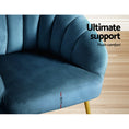 Load image into Gallery viewer, Artiss Armchair Velvet Blue Eloise