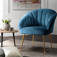 Load image into Gallery viewer, Artiss Armchair Velvet Blue Eloise