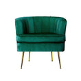 Load image into Gallery viewer, Artiss Armchair Velvet Green Norvia