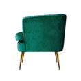 Load image into Gallery viewer, Artiss Armchair Velvet Green Norvia