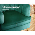 Load image into Gallery viewer, Artiss Armchair Velvet Green Norvia