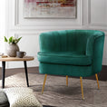Load image into Gallery viewer, Artiss Armchair Velvet Green Norvia