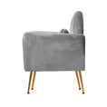 Load image into Gallery viewer, Artiss Armchair Lounge Chair Accent Armchairs Chairs Sofa Grey Velvet Cushion