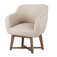 Load image into Gallery viewer, Armchair Upholstered Lounge Accent Chair Couch Seat Sofa Bedroom Seater Fabric Tub Beige