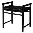 Load image into Gallery viewer, Elliot Single Seater Bench with Genuine Leather (Black)