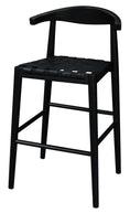 Load image into Gallery viewer, Elliot Genuine Leather Barstool - Set of 2 (Black)
