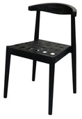 Load image into Gallery viewer, Elliot Leather Dining Chair (Black)