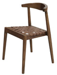 Load image into Gallery viewer, Elliot Leather Dining Chair (Walnut)