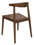 Load image into Gallery viewer, Elliot Leather Dining Chair (Walnut)