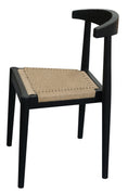 Load image into Gallery viewer, Arden Solid Oak Dining Chair with Loom (Black)