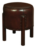 Load image into Gallery viewer, Heritage Genuine Goat Leather Ottoman/Footstool