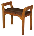 Load image into Gallery viewer, Wilson Genuine Leather Single Seater Stool/Bench (Light Pecan)