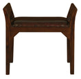 Load image into Gallery viewer, Wilson Genuine Leather Single Seater Stool/Bench (Mahogany)