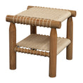Load image into Gallery viewer, Kelly Handwoven Rattan Lamp Table (Almond)