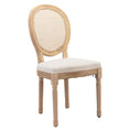 Load image into Gallery viewer, AADEN 2x Rattan Dining Chairs with Solid Wood Legs- Beige