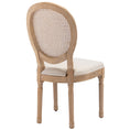 Load image into Gallery viewer, AADEN 2x Rattan Dining Chairs with Solid Wood Legs- Beige