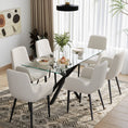 Load image into Gallery viewer, Boucle – teddy Sherpa Fabric Bliss Armrest Dining Chair Ensemble