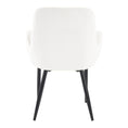 Load image into Gallery viewer, Boucle – teddy Sherpa Fabric Bliss Armrest Dining Chair Ensemble
