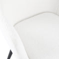 Load image into Gallery viewer, Boucle – teddy Sherpa Fabric Bliss Armrest Dining Chair Ensemble